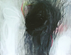 Knie (Dialog mit dem Unsichtbaren), 80x100,-2001