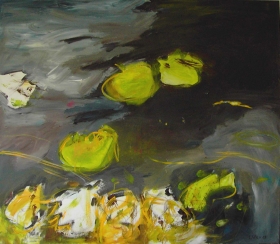 o.T. (Blätter), 95x110, 2008