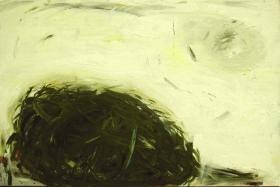 o.T. (grüner Knäuel), 80x120, 2008