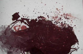 o.T. (braunes Fahrzeug), 80x120, 2008