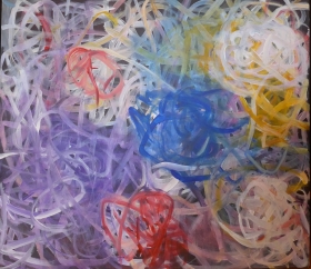 Bunte Knäuel 100x110 2016