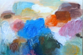 Bunte Landschaft 80x120 2020