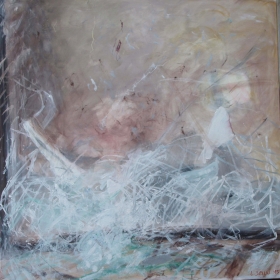 Eisige Landschaft 2, 100x100, 2015