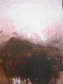 o.T. (Landschaft rosa-braun), 110x80, 2012